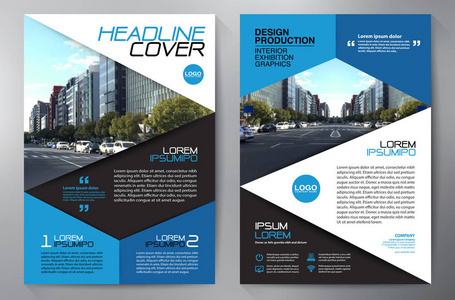 专业视觉设计解决方案 从企业宣传册到年度报告矢量图